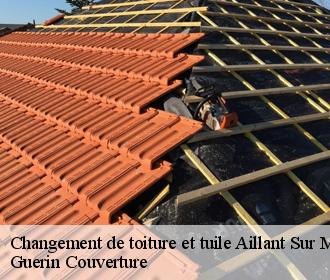 Changement de toiture et tuile  aillant-sur-milleron-45230 Guerin Couverture