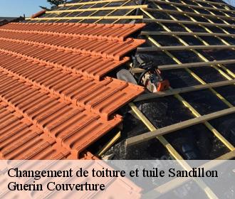 Changement de toiture et tuile  sandillon-45640 Guerin Couverture