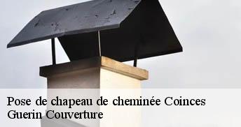 Pose de chapeau de cheminée